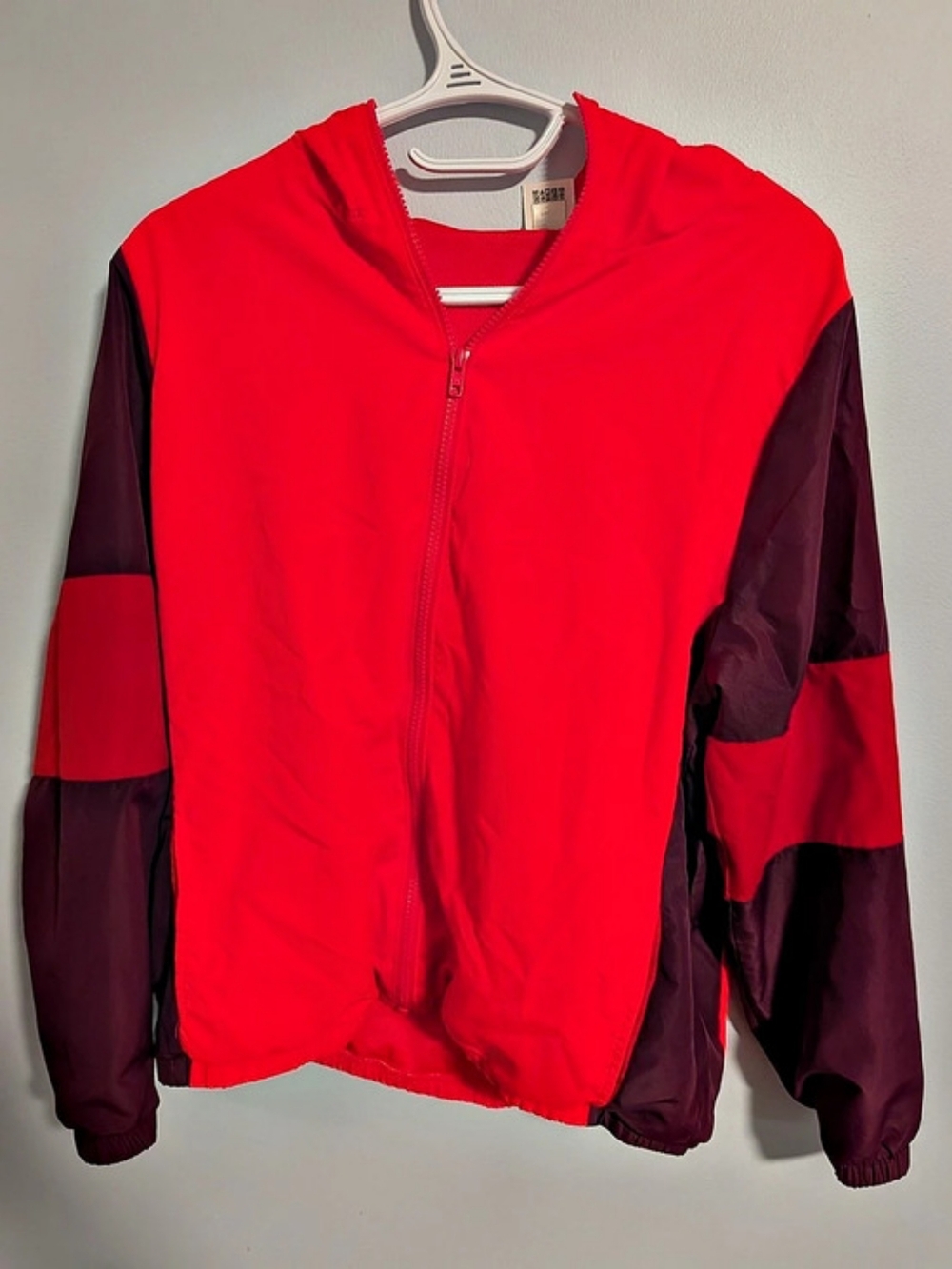 Victoria's Secret PINK Color Block Jacket in Red & Black Size S
